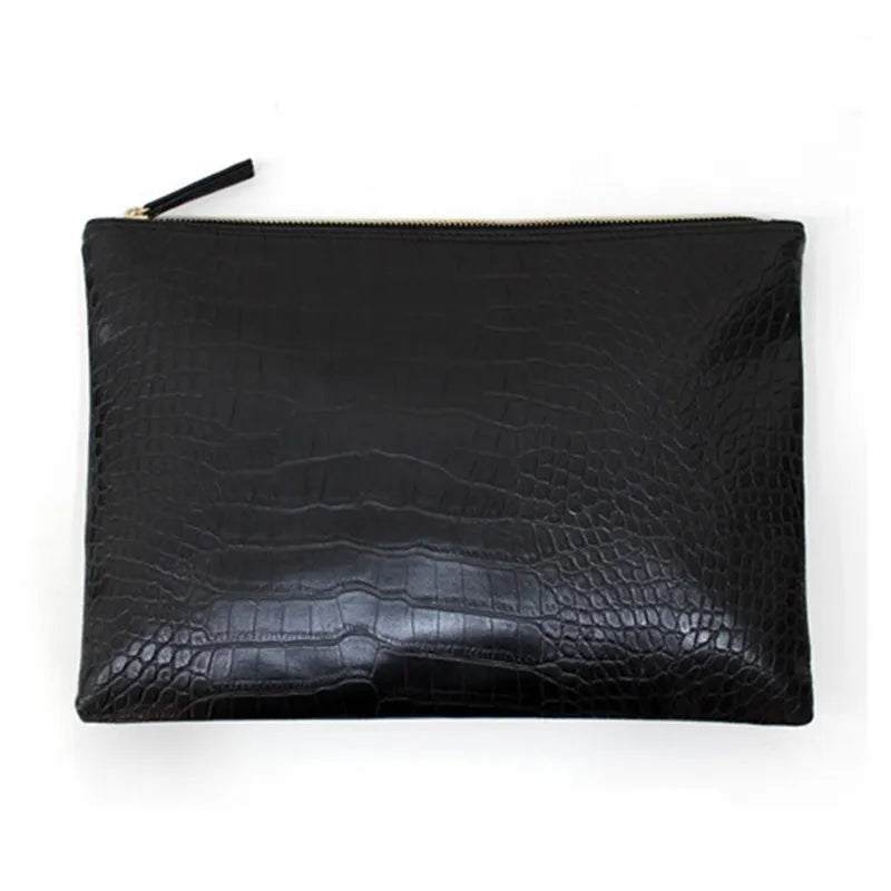 Pochette femme en cuir brillant A / 33x24cm-B / 33x24cm-C / 33x24cm-D / 33x24cm-E / 33x24cm-F / 33x24cm-G / 33x24cm-H / 33x24cm-ShopGET® 
