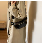 Sac banane en cuir artificiel femme