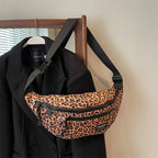 Sac banane léopard anti-vol en toile