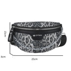 Sac banane léopard voyage à chaine