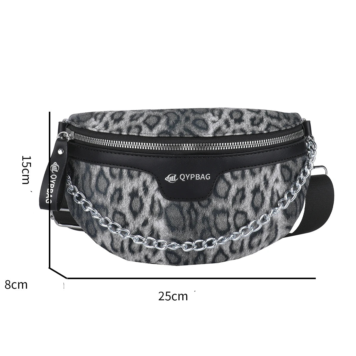 Sac banane léopard voyage à chaine