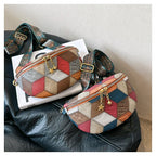 Grand sac banane en cuir femme