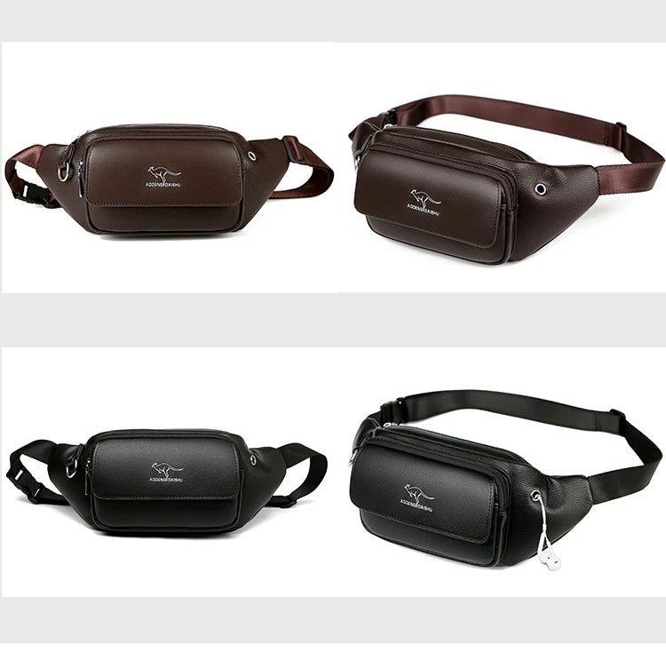 Sac banane cuir kangourou