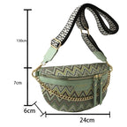 Sac banane en cuir ethnique boho plage
