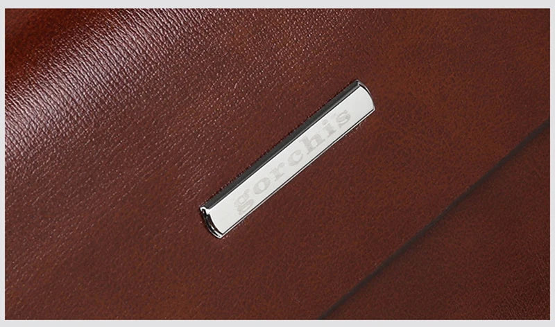 Pochette homme de haute qualité black-Marron A-Marron B-ShopGET® 