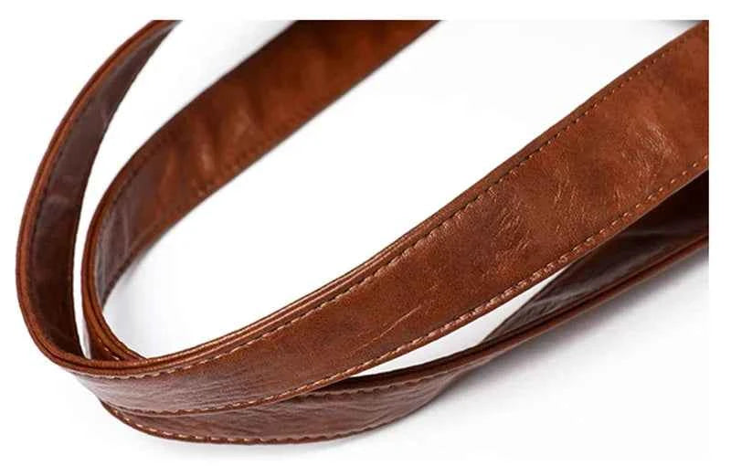 Sac cabas femme en cuir avec bandoulière Bleu-Kaki-Pourpre-Marron-Noir-Vin rouge-ShopGET® 