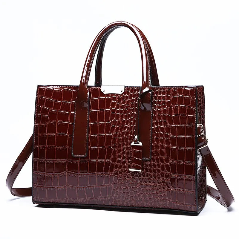 Sac cabas femme business 34x13x24cm / Rouge-34x13x24cm / Marron-34x13x24cm / Noir-ShopGET® 