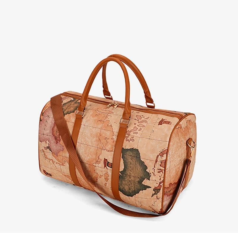 Sac weekend femme Médiéval Vintage Kaki Noir-ShopGET® 