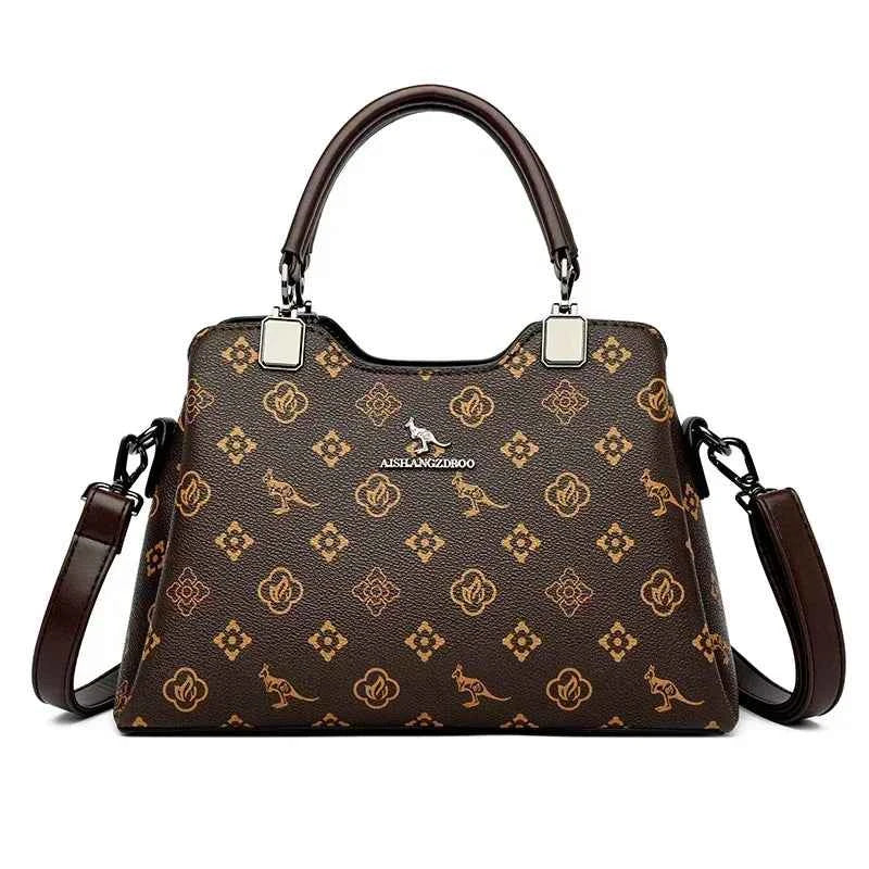 Sac cabas femme cuir Marron Kaki-Marron-Diamond Marron-Diamond Kaki-ShopGET® 