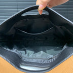 Grande pochette femme à bandoulière Marron-Noir-ShopGET® 