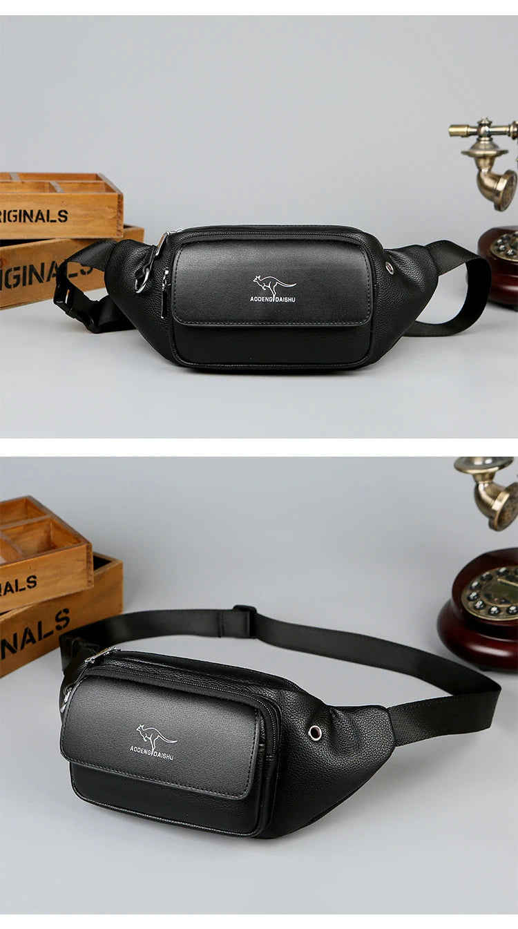 Sac banane cuir kangourou