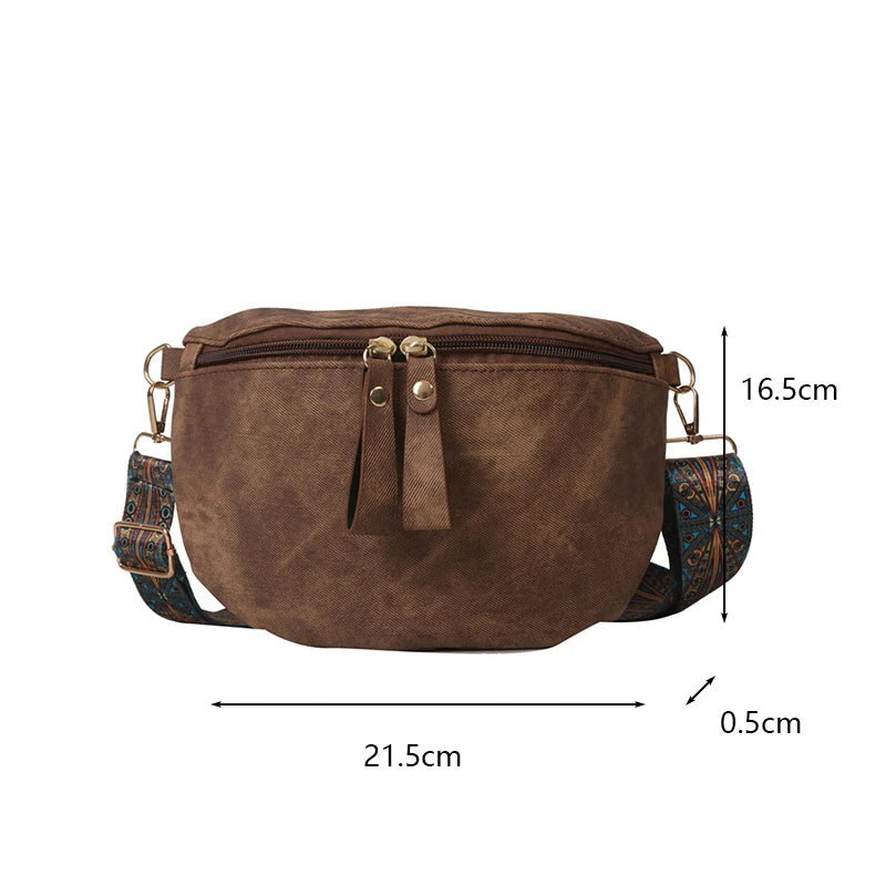 sac banane femme tendance en cuir de luxe