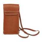 Pochette téléphone marron à bandoulière - ShopGET®