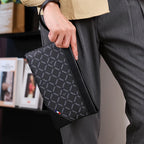Pochette homme à décor géométrique 27cmX16.5cmX3cm-ShopGET® 