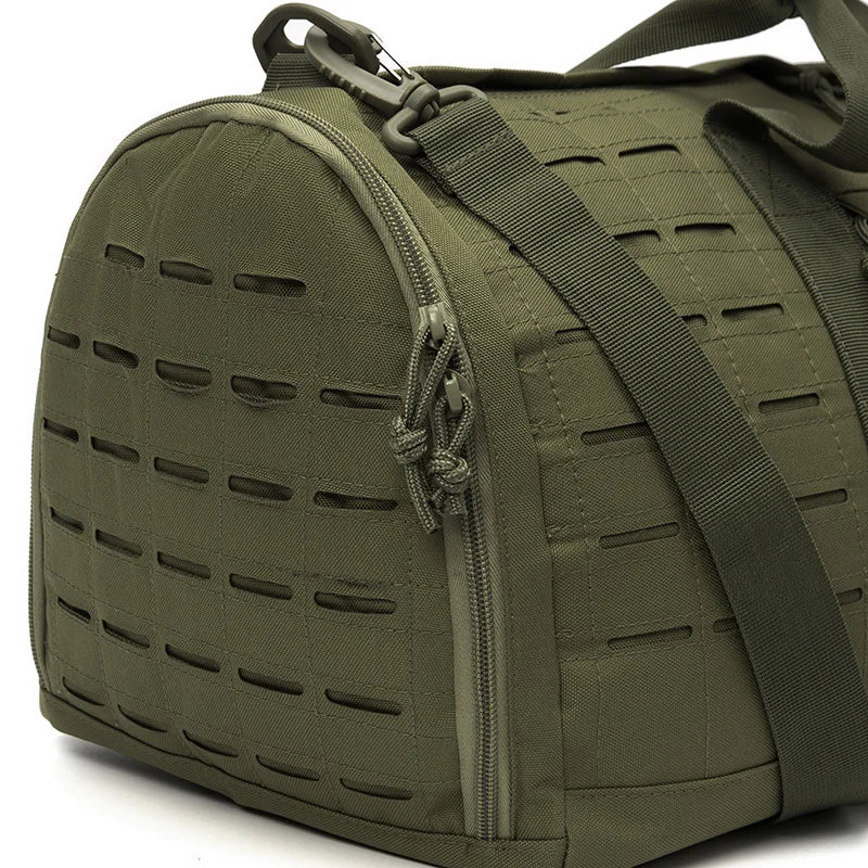 Sac weekend homme tactique Marron-Vert-Noir-ShopGET® 