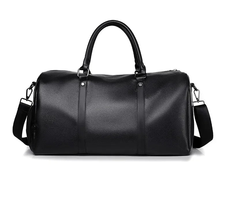 Sac weekend homme cuir marron Marron-Noir-ShopGET® 