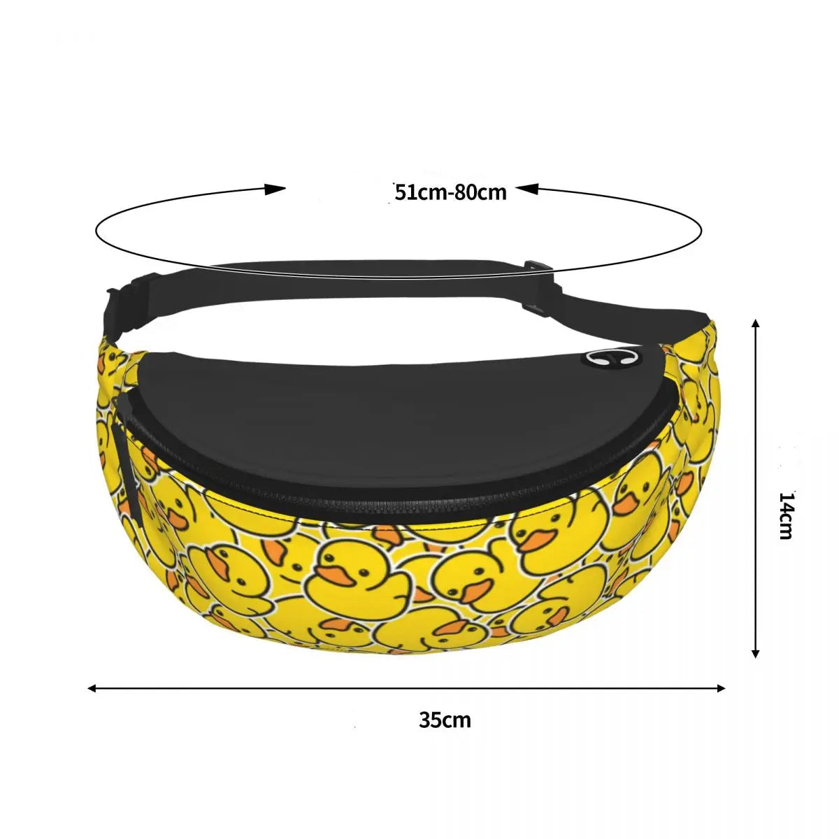 Sac banane jaune avec déco canard - ShopGET®