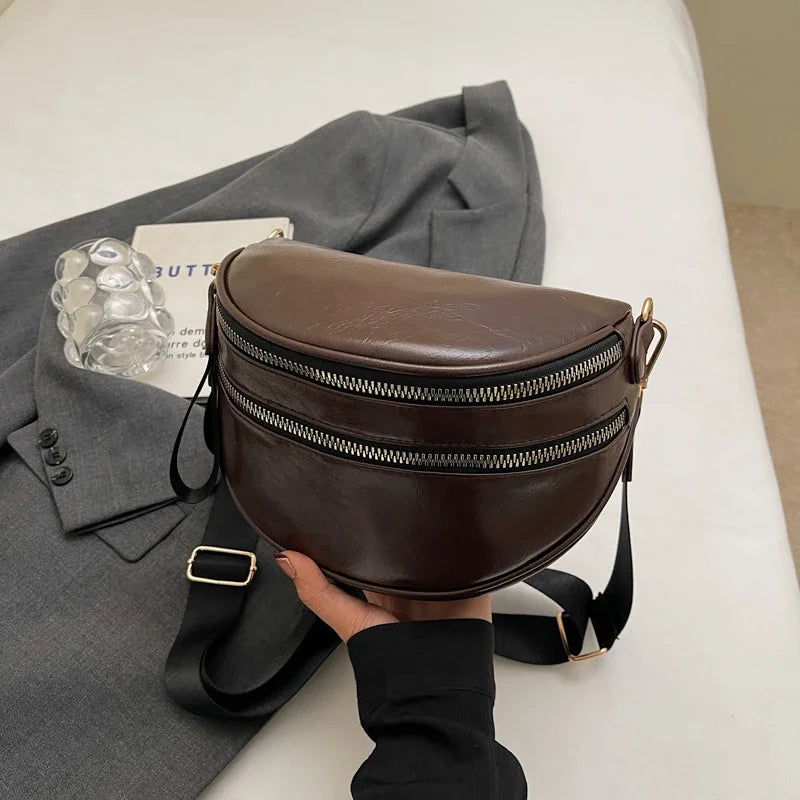 Sac banane femme chic à fermeture éclair