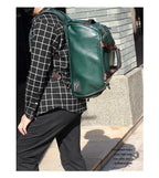 Sac polochon messenger Vert-Noir-ShopGET® 