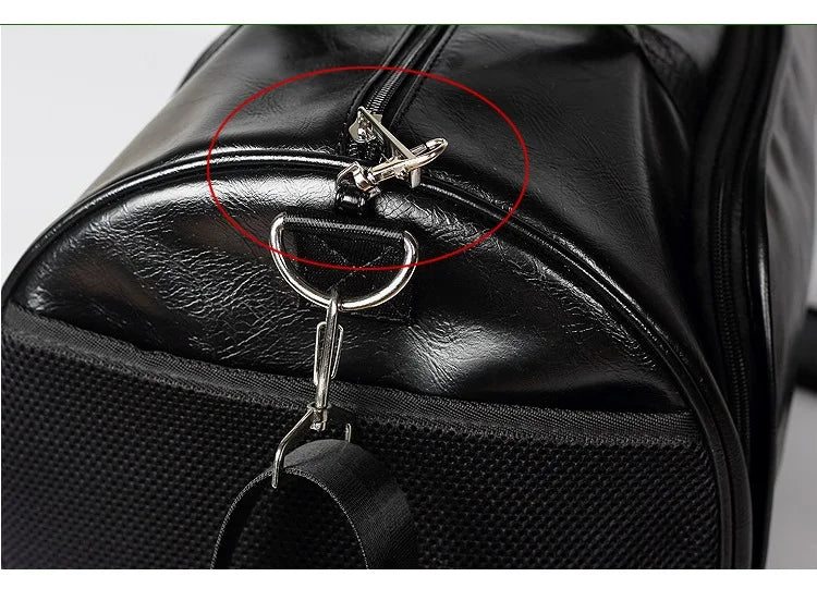 Sac polochon vintage de luxe Noir Jaune-Noir-Vert A-Vert B-ShopGET® 