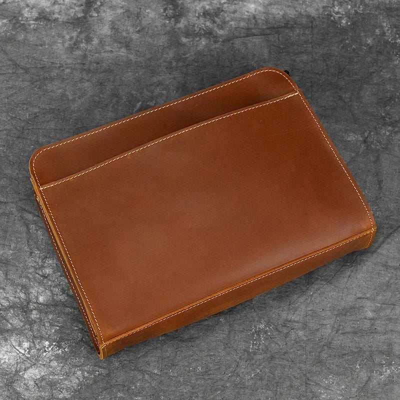 Pochette homme Emile Vintage Marron A-Marron B-ShopGET® 