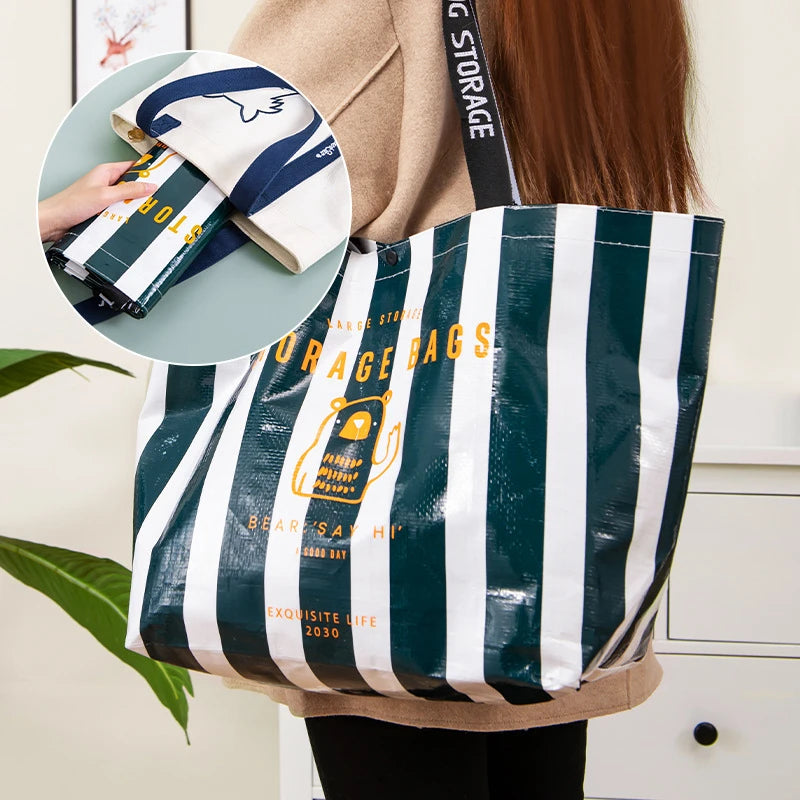 Sac de courses tote bag Blanc Small-Beige Small-Beige Large-Jaune Small-Stripe Large-Vert Large-ShopGET® 