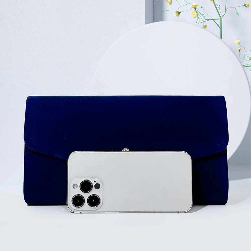 Pochette à rabat  femme Rouge-Bleu-ShopGET® 