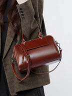 Sac cabas noir Genuine Leather Marron A-Marron B-Marron C-Gris-Noir-ShopGET® 