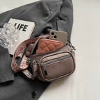 Petit sac banane cuir souple femme