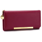 Pochette femme classe Rose-Rouge-Marron-Noir-Vert-Bleu-ShopGET® 
