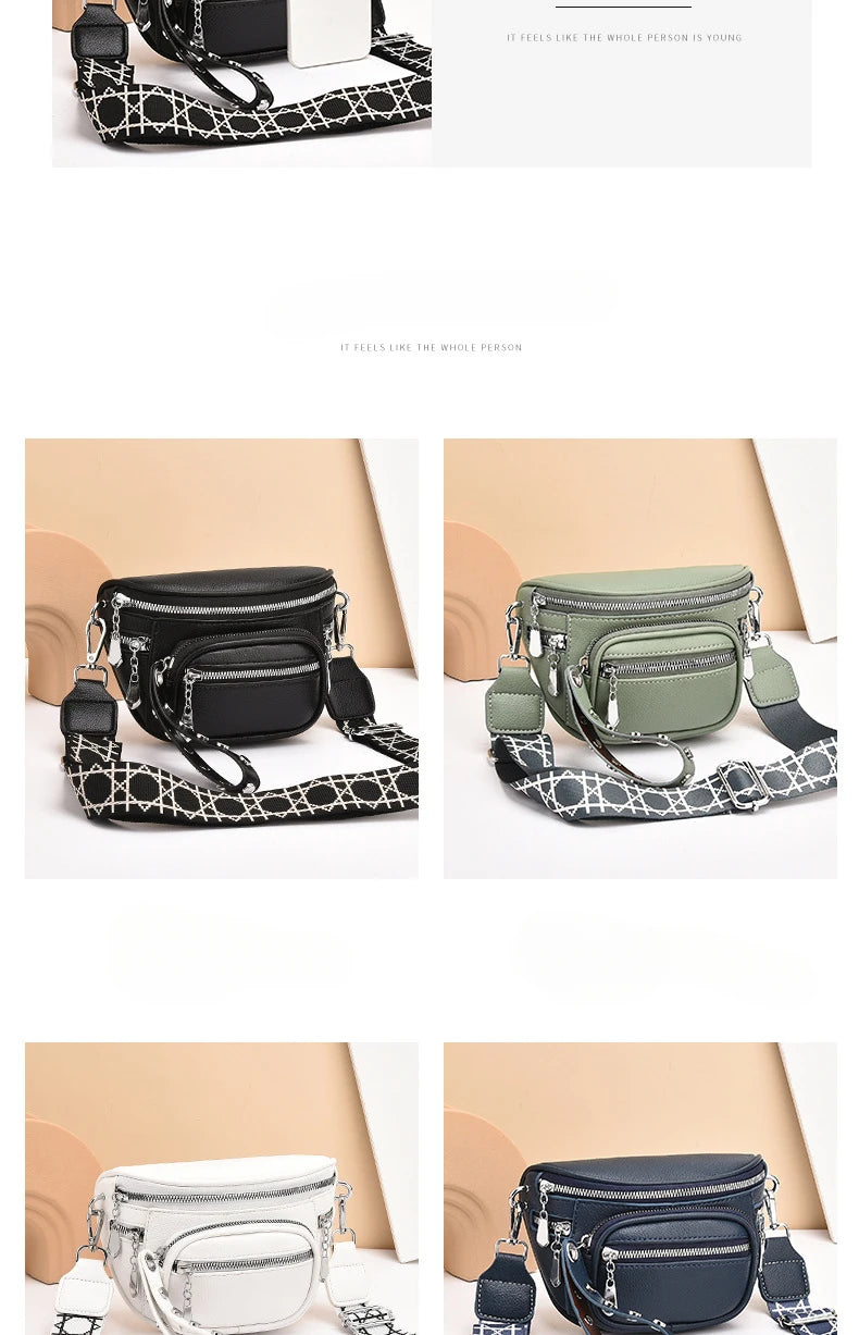 sac banane femme tendance à bandoulière solide