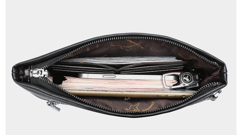 Pochette homme business men Noir A / 17cm x 27cm x 3cm-Noir B / 17cm x 27cm x 3cm-ShopGET® 