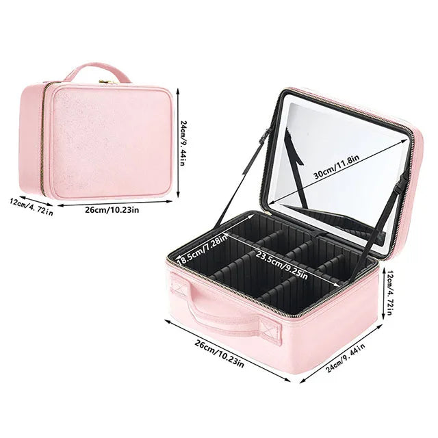 Trousse maquillage avec miroir - ShopGET®