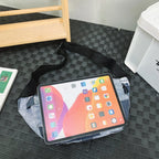 sac banane femme tendance denim plaid