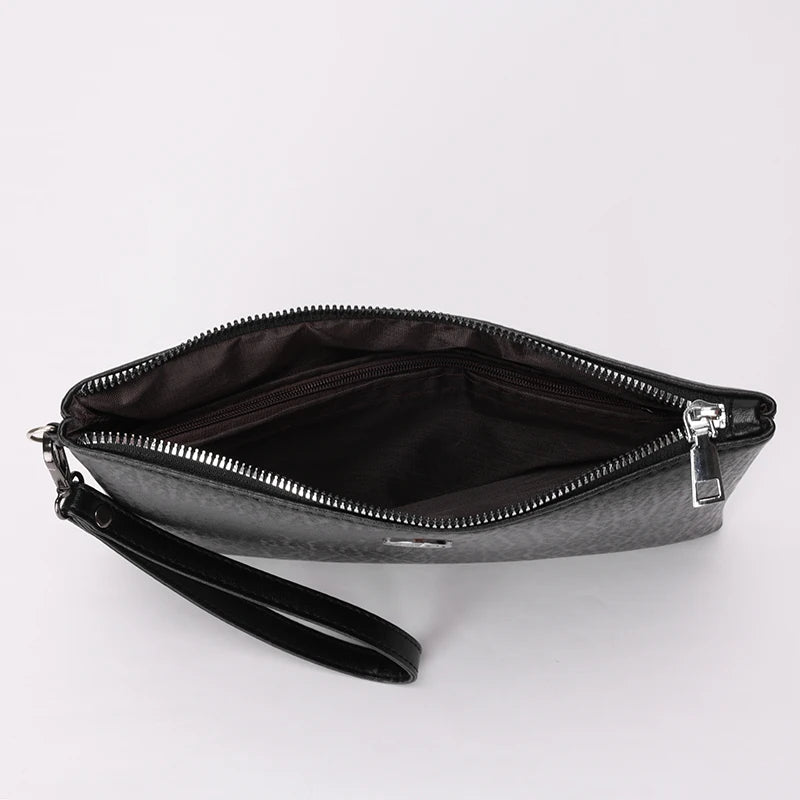 Pochette homme d'affaire moderne Marron A / 25cm x 19cm x 2cm-Noir / 25cm x 19cm x 2cm-Marron B / 25cm x 19cm x 2cm-ShopGET® 