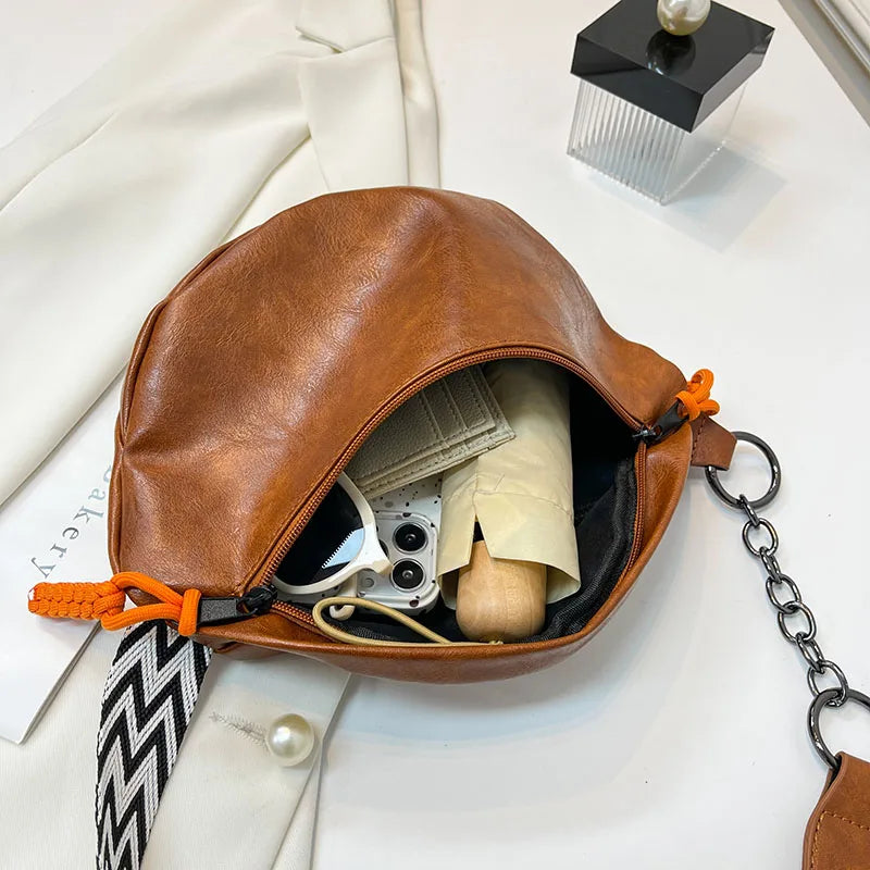 Sac banane en cuir souple original