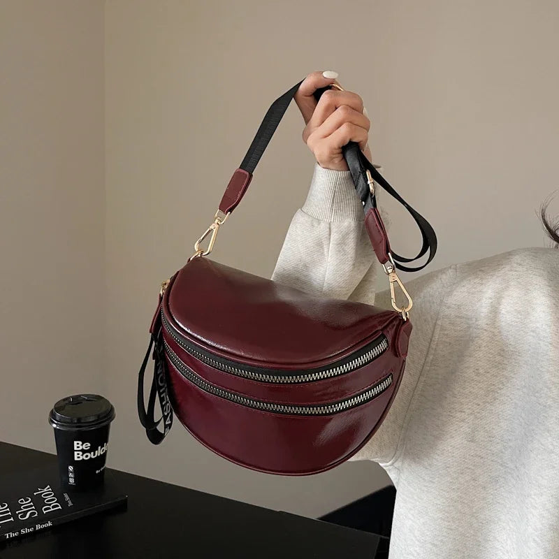 Sac banane femme chic à fermeture éclair