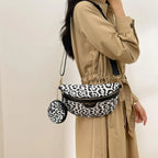 Sac banane léopard demi-lune de haute qualité