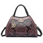 Sac cabas femme cuir Marron-Bleu-Pourpre-Kangourou Marron-Kangourou Rouge-Kangourou Jaune-Rouge Vin-Noir-Vert-ShopGET® 