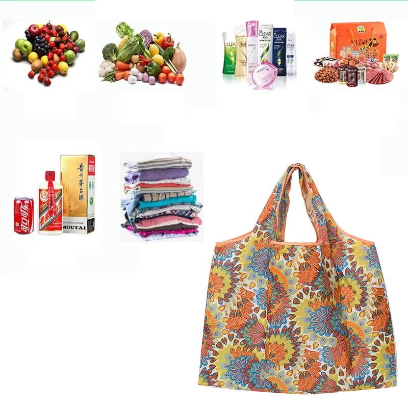 Sac cabas courses original Noir / L52*H40*LR6cm-Orangefloral / L52*H40*LR6cm-Pourprefloral / L52*H40*LR6cm-Bleu / L52*H40*LR6cm-ShopGET® 