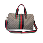 Sac weekend de qualité plaid Kaki Gris A / OFFERTE-Kaki Gris B / OFFERTE-ShopGET® 