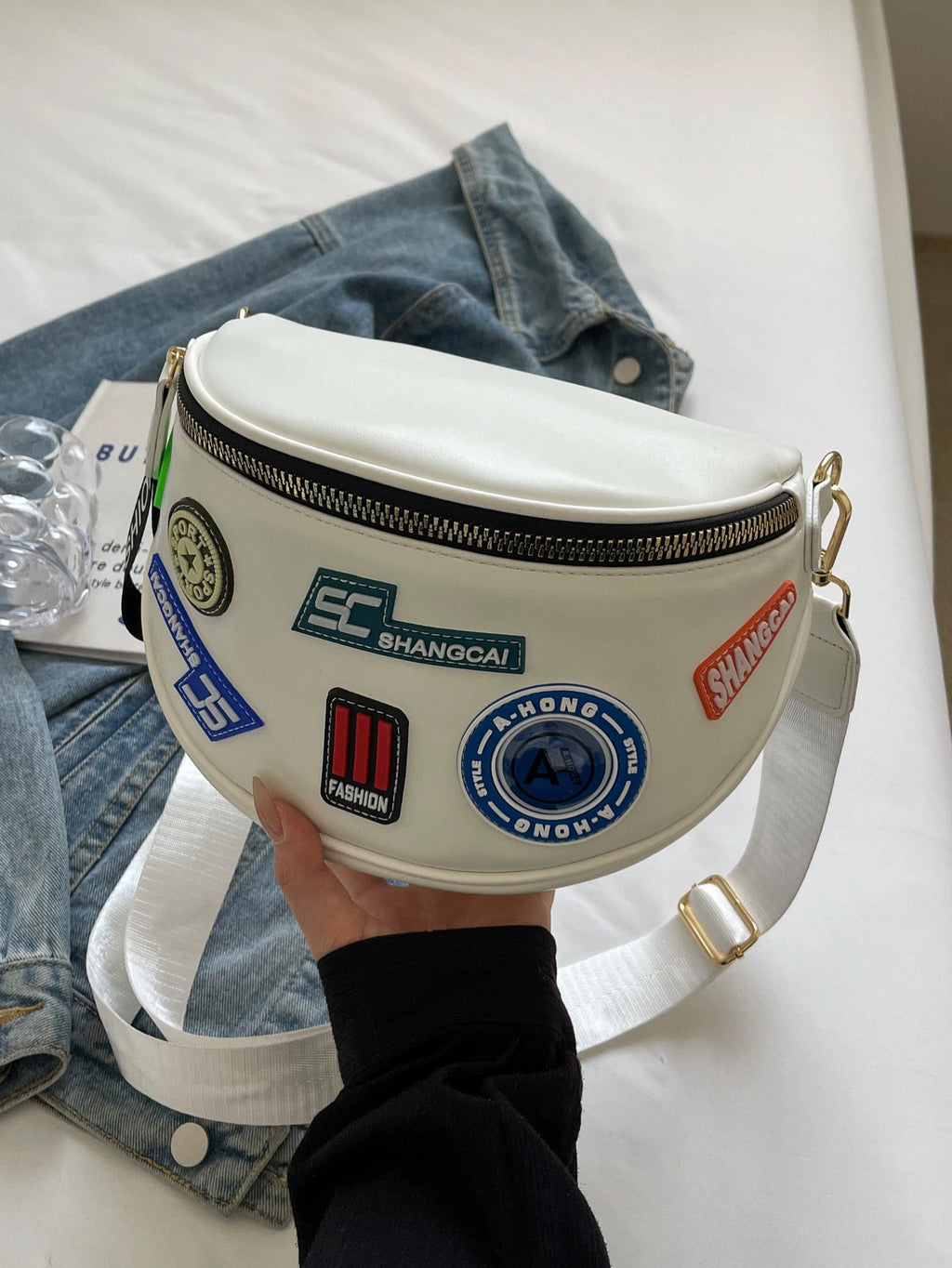 Sac banane femme chic pack lettre unique