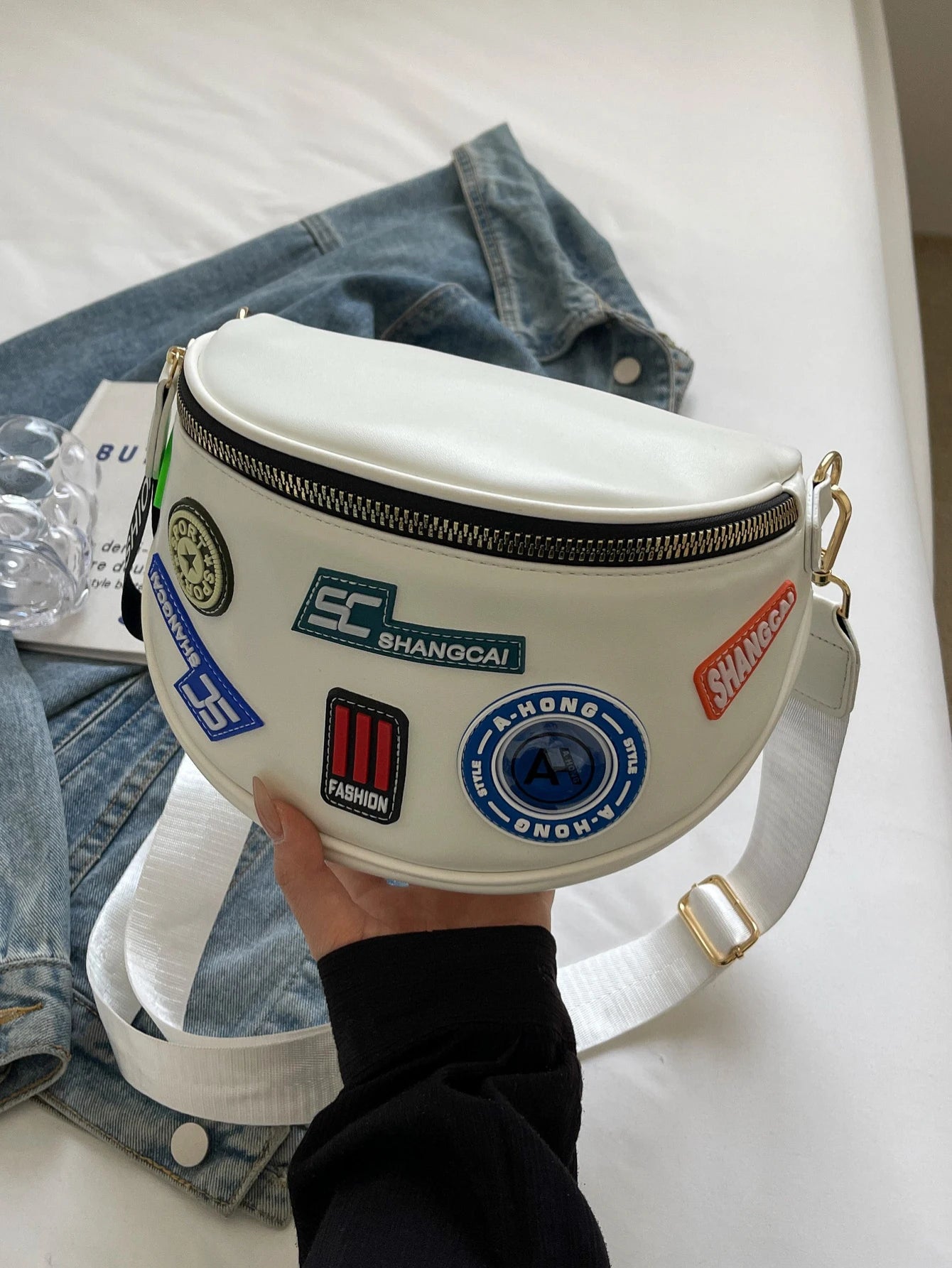 Sac banane femme chic pack lettre unique