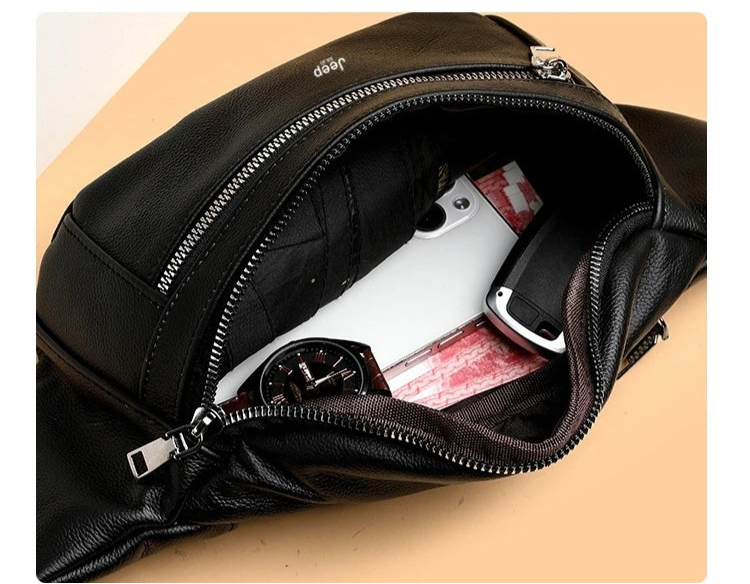 Sac banane homme cuir authentique - ShopGET®