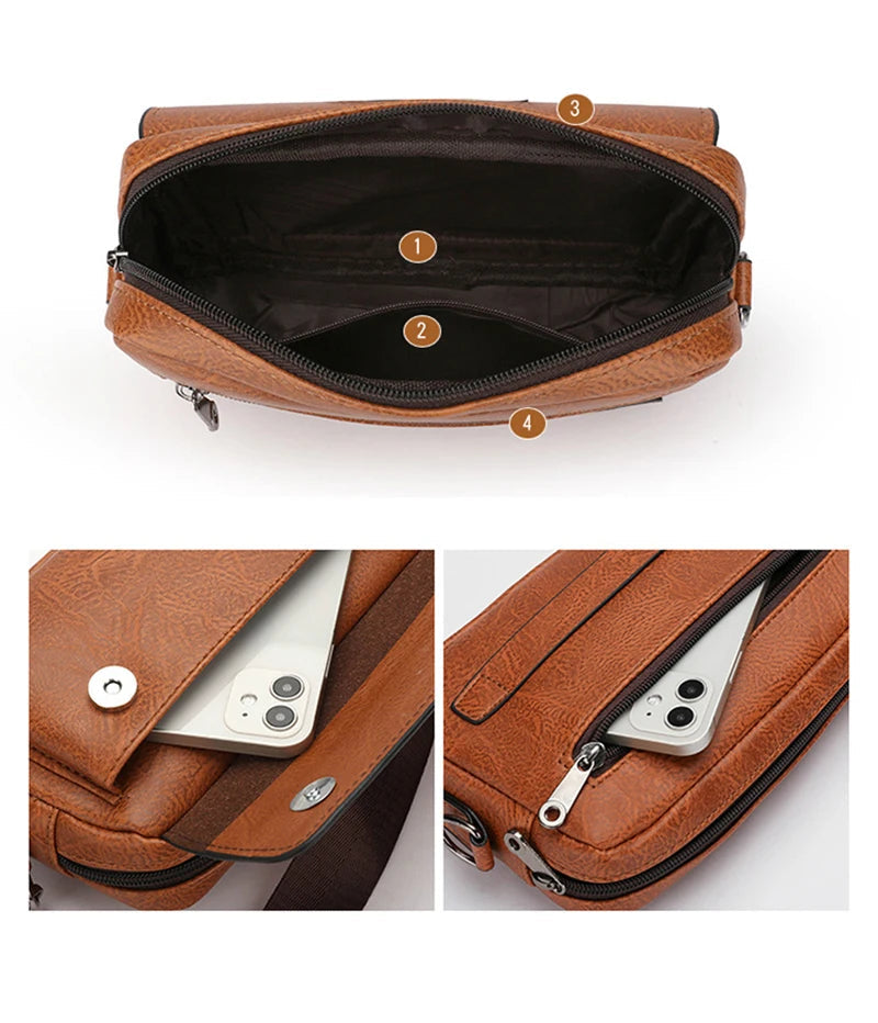 Trousse de toilette homme noir cuir - ShopGET®