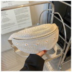 Sac banane femme paille fleurs - ShopGET®