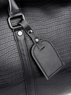 Sac weekend femme en cuir solide et premium Noir-ShopGET® 