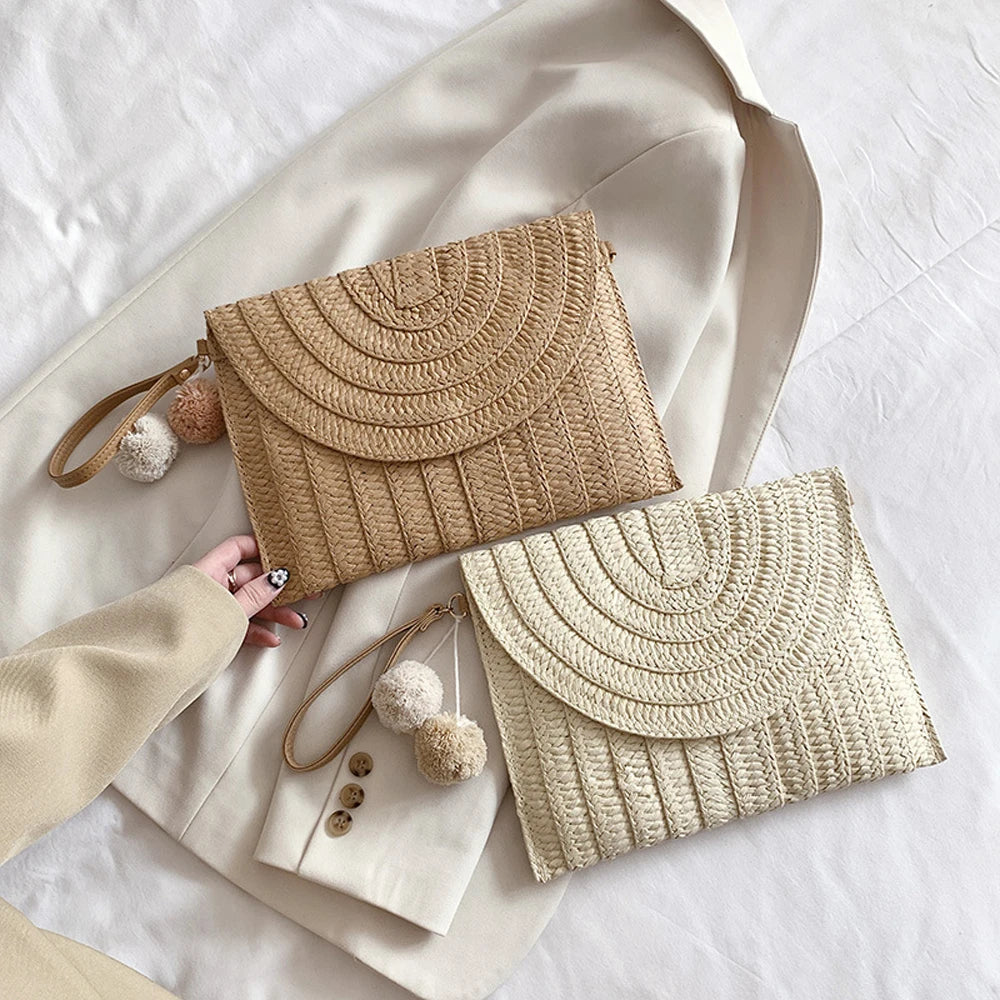 Pochette sac bandoulière Beige / 28 x 21 cm-Marron A / 28 x 21 cm-Marron B / 28 x 21 cm-ShopGET® 