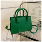 Sac cabas noir femme classique Vert / 20.5x14.5x7.5cm-Marron / 20.5x14.5x7.5cm-Bleu / 20.5x14.5x7.5cm-Blanc / 20.5x14.5x7.5cm-Noir / 20.5x14.5x7.5cm-ShopGET® 