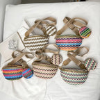 sac banane femme tendance tressé en paille